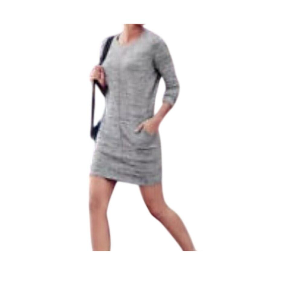 athleta grey dress | Dresses | Athleta Womens Size S Destiny Techie Dress Gray Pockets Long Sleeve Casual rack9c
